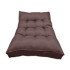 Almofada Futon Alto Oxford 120X80 Gigante Qualidade Marrom - Proxima Textil