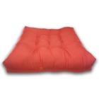 Almofada Futon Cadeiras Bancos Áreas 60X60 Cm Laranja - De Coração Shop