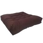 Almofada Futon Cadeiras Bancos Áreas 60X60 Cm Marrom - De Coração Shop