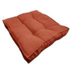 Almofada Futon Decoração 45X45 Cm Terracota Novita