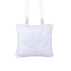 Almofada Infantil Com Oração Bordada Santo Anjo 27x24cm Papi