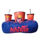 Almofada Kit Porta Pipoca com Balde e Copos Naruto Time 7 Zona Criativa