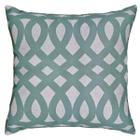 Almofada Linho Rústico Geometria Linha Verde/Cru Refil 45x45