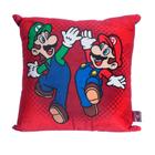 Almofada Mario e Luigi 40x40 Super Mario Zona Criativa - 10065284