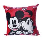 Almofada Mickey e Minnie Mouse Love 40x40cm 10064983 - ZonaCriativa