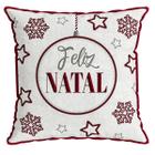 Almofada Natalina Cordone Floco Neve 445487 43X43Cm Belchior