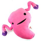 Almofada Plush Uterus I Heart Guts Get a Womb 14 cm rosa