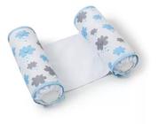 Almofada Rolinho Segura Bebe MENINO - NUVENS AZUL JOLI - CLICK TUDO