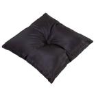 Almofada Travesseiro Botão Futon Capitonê Tecido Suede Preto