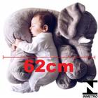 Almofada Travesseiro Elefante Pelúcia Bebê Dormir Grande 62cm
