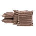 Almofadas Cheias Velvet Bariloche 45x45cm 04 Peças - Caqui