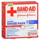 Almofadas de gaze Band-Aid médio 10 cada por Aveeno (pacote com 4)