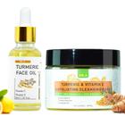 Almofadas de limpeza MR.A Turmeric para rosto com óleo facial de cúrcuma