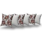 Almofadas Decorativas 6 Unidades Com Ziper e Refil Silicone