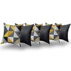 Almofadas Decorativas 6 Unidades Com Ziper e Refil Silicone