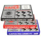 Almofadas para Carimbo Alcar Número 3 - Preto - Radex