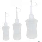 Almotolia 500ml transparente bico reto kit com 05 und