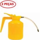 Almotolia Para Lubrificação Com Óleo 400ml Com 2 Peças