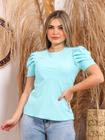 ALows SF Blusa Camiseta Feminina liso com manga Princesa curta sf200 112576/70 - mundo das camisas