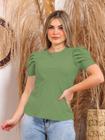 ALows SF Blusa Camiseta Feminina liso com manga Princesa curta sf200 112576/70 - mundo das camisas