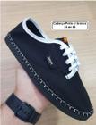 Alpargata Haway Modelo Sneaker Unissex Barato Preto com Branco