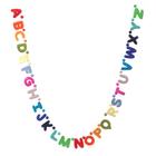 Alphabet Garland Glaciart One, lã natural feita à mão, 7 pés