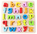 Alphabet Learning Puzzle Babe Rock Wooden para crianças