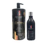 AlphaHall Enroulé Cachos Gelatina 500 ml + Enroulé Ouro Ativador de Cachos + Pesado 2,5 L