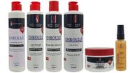 Alphahall Enroulé Liberado Shampoo e Co Wash e Máscara e Gelatina e Creme de Pentear e Sérum Ouro