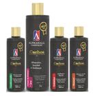 AlphaHall Enroulé Ouro Shampoo e Condicionador e Creme de Pentear e Gelatina