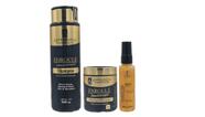 AlphaHall Enroulé Umectoterapia Shampoo e Manteiga Artesanal e Sérum Ouro