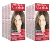 Alta Moda Alfaparf kit c/6 Tonalizante 71 Louro Médio Acinzentado 120g