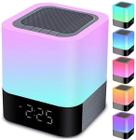 Alto-falante Bluetooth Gallstep Night Lights com despertador