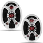 Alto Falante Foxer 6x9" 300W RMS 4 Ohms 89dB Pentaxial Prata e Vermelho