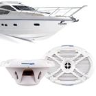 Alto Falante Marine 6x9 Mr 69.2 Coaxial Marinizado 300w Rms Barcos e Lancha Hurricane