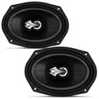 Alto Falante Par Shutt 6x9" 220W RMS 4 Ohms Triaxial Bobina Simples Grafite