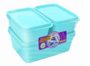 Alves Jogo Potes 3 Unidades Retangular Colors (02 Potes 500 ML, 01 POTE 1,4 ML)