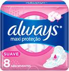 Always Pink Proteção Total Suave Com Abas Absorvente 8 Uni