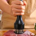 Amaciador batedor de carnes furador manual utilidade de cozinha pratico