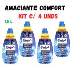 Amaciante Comfort Intense Concentrado 1,5L Com 4 Unidades Cada