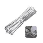 Amarrilho Fecho Prático Lacre Arame C/ 2080un - 10cm Prata
