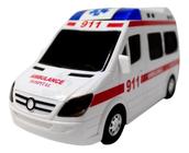 Ambulância De Brinquedo Infantil Led E Sirene Movimento 911 grande - toys