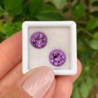 Ametista Brilhante ø9mm Par 4,81ct