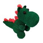 Amigurumi Dinossauro Be Pronta Entrega Crochê Artesanato - LARANJA E MIMOS