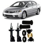 Amortecedor + Kit Batente Honda New Civic Dianteiro 2006 Até 2011 O Par