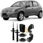 Amortecedor + Kit Batente + Morceguinho Chevrolet Celta Dianteiro 2001 Até 2016 O Par