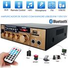 Amplificador De Som Audio Receiver Auxiliar Mini Rádio Bluetooth 200w Radio Usb Karaokê Sd Mp3