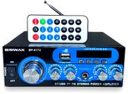 Amplificador De Som Briwax Bp-6174 Bluetooth Radio Usb 200w