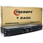 Amplificador Profissional T 2400 Taramps 400w P10 Rca Som