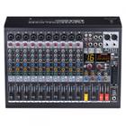 AMW CP10 v3 Mesa de Som 10 Canais Efeitos USB Interface Mp3 BT Eq